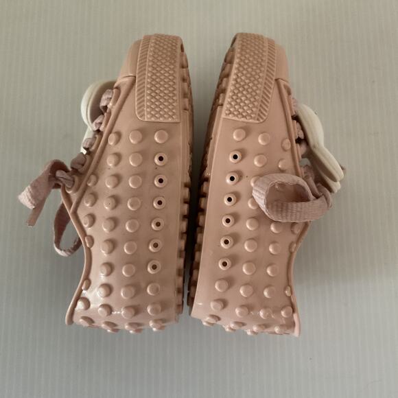 Mini Melissa x Miffy Pink Rubber Sneakers Toddler Size 7/8 Cute Bunny Lace Shoes - Picture 9 of 10